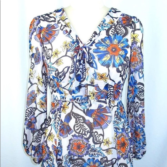 Betsey Johnson Floral folk a-line dress - Picture 6 of 8